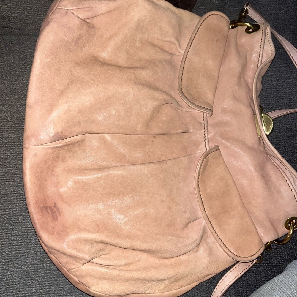 Miu Miu Large Leather Hobo Bag - image 6